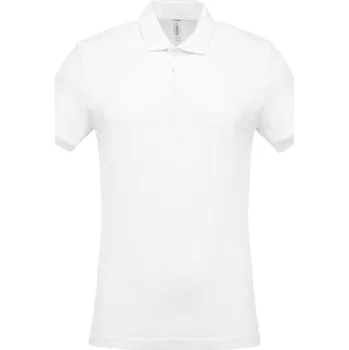 Pánské tričko KARIBAN Pánská pique polokošile K254 Barva: Bílá, Velikost: M