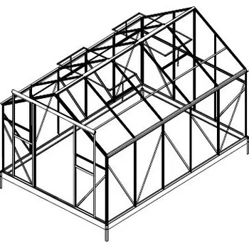 Skleník Náhradní prosklení pro skleník LANITPLAST PLUGIN 8x12 PC 4 mm LG3056