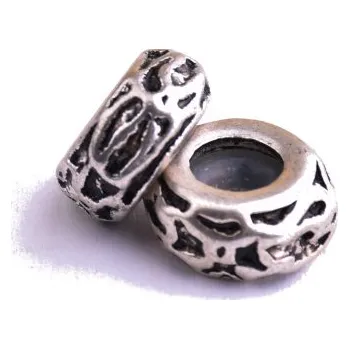 Dětské navlékací korálky Kovové korálky 5x11mm DP269