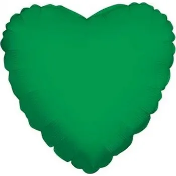 Balónek Fóliový balónek srdce - zelený, 46cm
