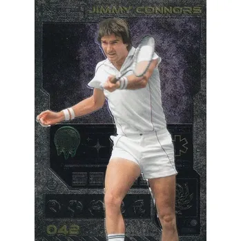 Sběratelský sportovní předmět řadová karta JIMMY CONNORS 22-23 Metal Universe Champions číslo 042