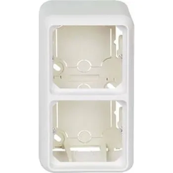 Elektrická zásuvka ELSO ELG234214 AP-pouzdro ELSO ELG234214 2f. Čistě bílá celé FASHION vícebarevná 1 ks