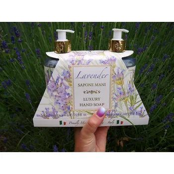 Mýdlo levandule-online.cz Dárková sada mýdel na ruce 2x500 ml, vůně levandule