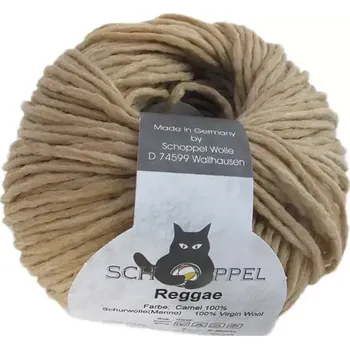 Příze Schoppel Wolle Reggae 7251 Camel (Příze merino Reggae 7251 Camel)