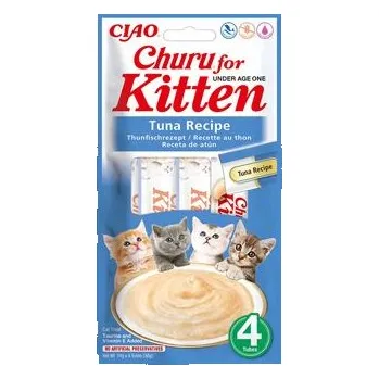 Krmivo pro kočku Churu Cat Kitten Tuna Recipe 4x14g
