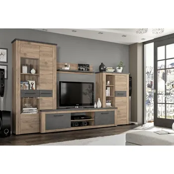 Obývací pokoj Casarredo Obývací stěna GRANIERI dub tabaco/matera