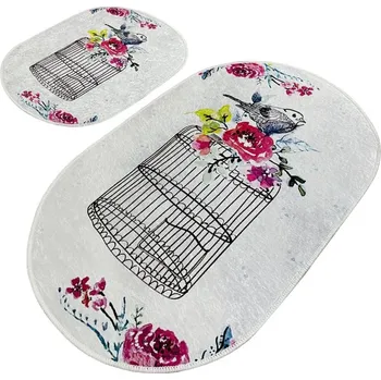 Koupelnová předložka Sada 2 kusů koupelnových předložek Cage vícebarevná