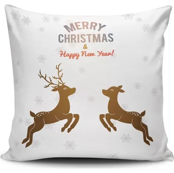 Dekorativní polštářek Vánoční dekorační polštář JIVE II 43x43 cm bílý