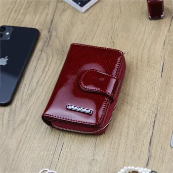 Peněženka Stylová dámská kožená peněženka Esop, červená