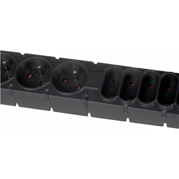 Prodlužovací kabel HSK DATA S10 3m napájecí prodlužovačka 10 AC zásuvky / AC zásuvek Vnitřní/venkovní Černá