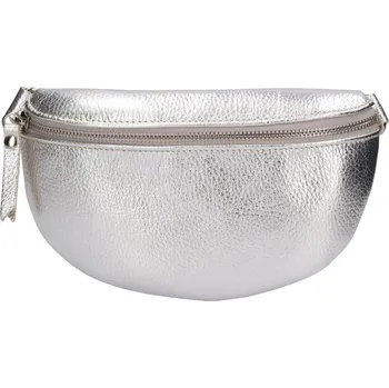 Ledvinka Dámská kožená ledvinka Italia Laura - platinová