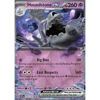 Karetní hra Pokémon OBF 102/197 Houndstone ex - Obsidian Flames