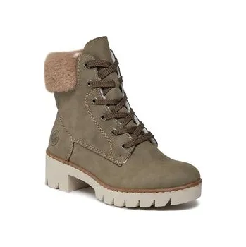 Dámská zimní obuv Rieker Kotníková obuv X5718-52 Khaki 37
