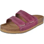 Dámské letní zdravotní pantofle Barea kožené fialové 046055 na vysoký nárt - 37