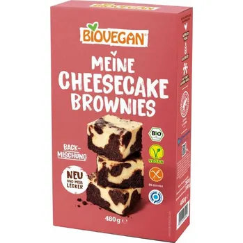Mouka BioVegan Směs na Moje BROWNIES - Cheesecake, bez lepku, BIO, 480 g