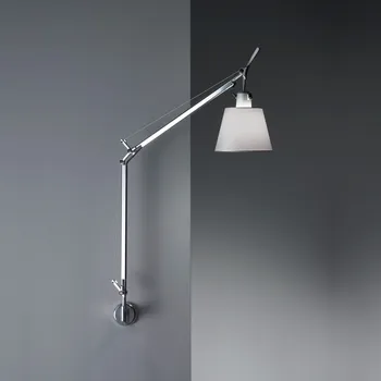 Nástěnné svítidlo Artemide 0947020A+A025150 Tolomeo basculante parette, nástěnná lampa s vypínačem, satinové stínítko, 1x70W E27, max. výška 111cm