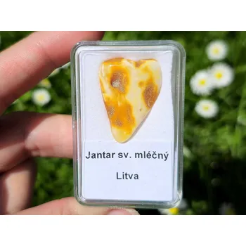 Přírodní kámen Jantar světle mléčný (Litva) 2,1g