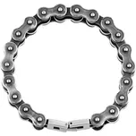 Náramek z chirurgické oceli 23 cm - design motocyklový a cyklistický řetěz
