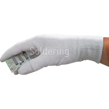 Pracovní rukavice ESD pracovní rukavice, šedé, velikost L, pár/bal - 101007413