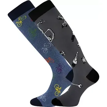 Pánské ponožky BIVOJ 16 dětské podkolenky Boma - MOTORKA (Boma Bivoj podkolenky 16 mix kluk)