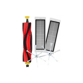 Sada příslušenství pro robotický vysavač Sada HEPA filtrů a kartáče k vysavači XIAOMI Roborock Sweep One S5 Max a 6R kartáčky bílé 5ks