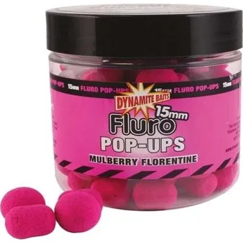 Boilies Plovoucí Boilies Dynamite Baits Pop-Ups Fluro Mulberry Florentine 15mm