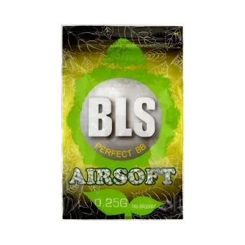 Airsoftová kulička BB BLS Bio 0,25g (1kg) bílé + dárek zdarma