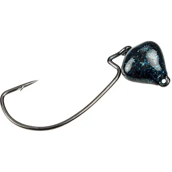 Rybářský háček STRIKE KING - Jigová hlavička Jointed Structure Jig Head Black Blue 10,6 g 2 ks