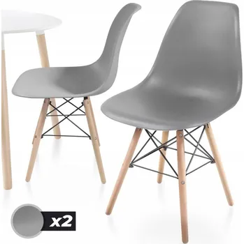 Zahradní nábytek Zahradní židle Greatstore plast šedá