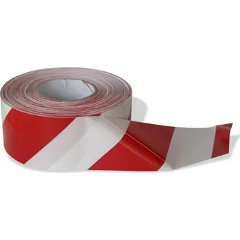 Lepicí páska Vytyčovací páska 75mm červenobílá