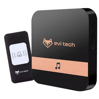 Domovní zvonek Bezdrátový bezbateriový zvonek na dveře/branku vodotěsný IP44 200M