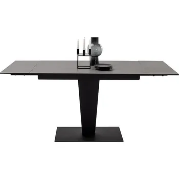 Jídelní stůl Rozkládací jídelní stůl PESARO keramika antracit, podnož černá matná