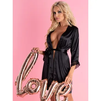 Dámský župan ARILADYEN BLACK černý, VELIKOST L/XL