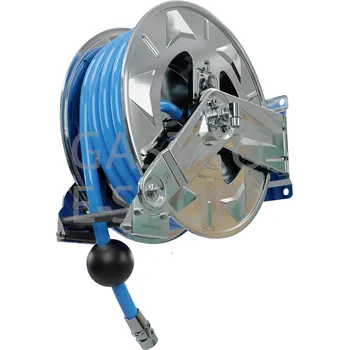 Zahradní hadice Buben samonavíjecí s hadicí 20m 1/2". modrá (max.160 bar / +135°C)