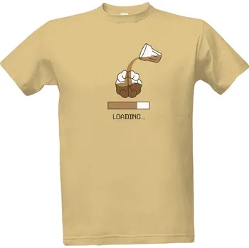Pánské oblečení Tričko s potiskem coffee loading pánské