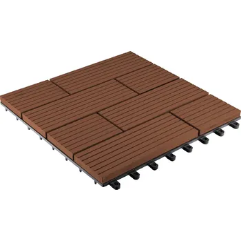 Terasové prkno G21 WPC zámková dlaždice prkno (třešeň) 23 x 300 x 300 mm 23 × 300 × 300 mm