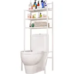 Regál nad WC, bílá, REMIN