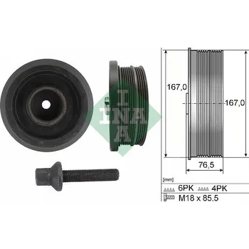 Sada řemenice, kliková hřídel INA 544 0082 20