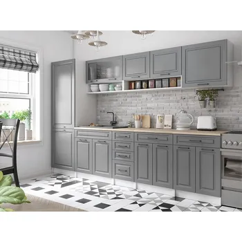 Kuchyňská linka Falco Kuchyňská linka Brigita 300 cm, popel mat