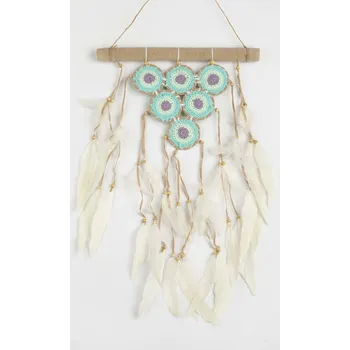 Lapač snů Lapač snů TRIANGLE tyrkysový II. / délka 55 cm