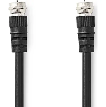 Anténní kabel Nedis anténní kabel zástrčka F - zástrčka F, 1.5 m, černá (CSGL41000BK15)