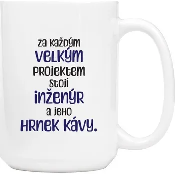 Hrnek velký s potiskem Inženýr a hrnek kávy