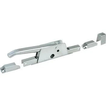 Zavírač dveří Pákový zavírač pro tyč 14x14mm, dvoubodový, bez zámku, pozinkovaný