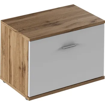 Komoda Skříňka CYRIL TYP 6 dub wotan/bílá