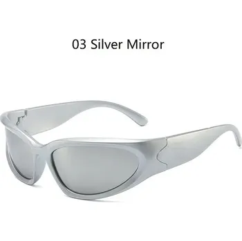 Luxusní sportovní unisex sluneční brýle unisex, UV400 - 03 Stříbrné zrcadlo