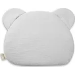 Mušelínový plochý polštář Teddy Bear Sleepee Grey šedá