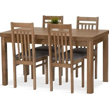 Jídelní set Falco Jídelní set Meteor 4 dub lefkas/modrá