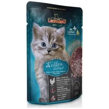 5ks Leonardo Kitten - Kapsička s drůbežím masem 85g