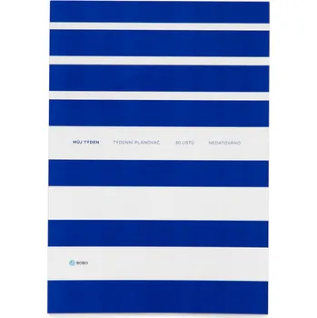 Diář Nedatovaný plánovač BOBO týdenní, A4 vertikální