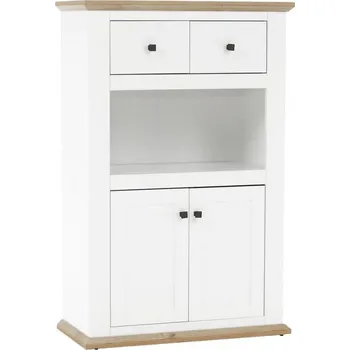 Komoda Komoda s barem LEON MZ8, bílá/dub grand